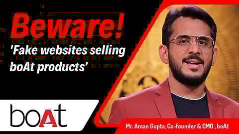Aman Gupta Posts Advisory About boAt’s Counterfeit Products in Indian Market