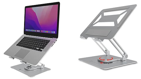 Portronics Unveils Metallic Laptop Stand ‘My Buddy K6’ With 360 Degree Rotational Base