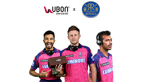 UBON Becomes Headgear & Audio Sponsor for Rajasthan Royals for IPL 2023