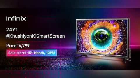 Infinix Launches 24-inch Y1 Smart TV, Priced at just INR 6,799/-