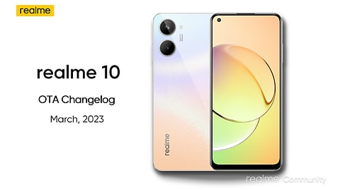 Realme 10 Gets Latest OTA Changelog Update