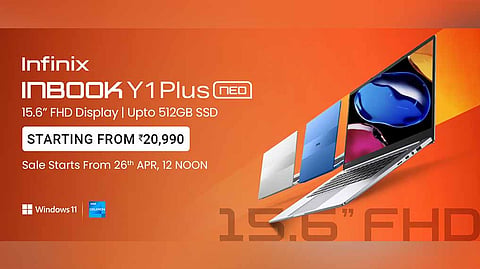 Infinix Y1 Plus Neo Laptop Goes on Sale, Check All Details