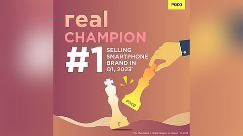 POCO India Emerged as No.1 Selling Smartphone Brand on Flipkart