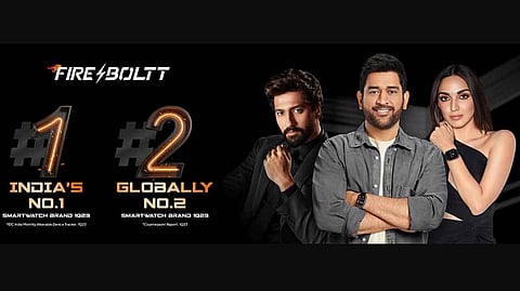Fire-Boltt Becomes World’s No. 2 Smartwatch Brand with 9% Market Share