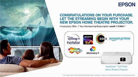 Epson Unveils EpiqVision CO-FH02 Full HD Home Theatre Projector