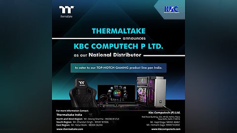 Thermaltake Appoints KBC Computech as its National Distributor in India