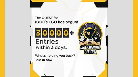 iQOO's CGO Hunt Received Over 30K Applications in 3 days