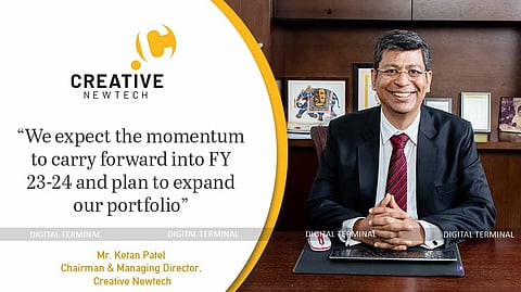 Creative Newtech Announced FY 23-24 Consolidated Revenue at 402.98 Cr. in Q4