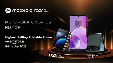 Motorola Sold Highest No of Smartphone In Foldable Category Prime Day Sales