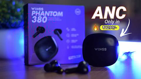 WINGS Phantom 380 I Unboxing & Complete Review I ANC Earbuds