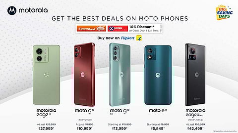 Motorola Launches Irresistible Deals on Its Smartphones for Flipkart Sale
