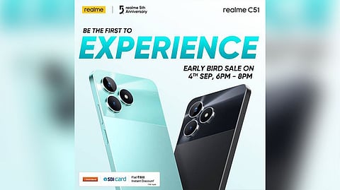 Realme Launches ‘Early Bird Sale’ for Realme C51 Smartphone on Flipkart