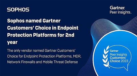Sophos Again Named Customers’ Choice for Endpoint Protection Platforms by Gartner