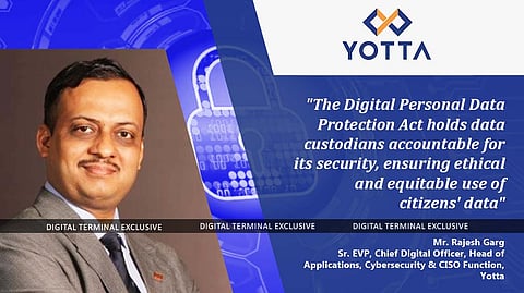 The Act Reinforces The Foundation For India's Forthcoming Data-Driven Digital Transformation Journey: Yotta