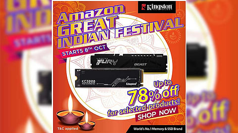 Kingston Launches Exclusive Festive Deals for Amazon Great Indian Sale
