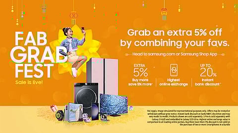 Samsung India Announces Biggest Festive Sale ‘Fab Grab Fest’ with Exciting Offers
