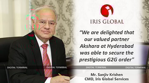 Iris Global Delivered G2G Order Worth Rs. 18 Crore Through Hyderabad Partner