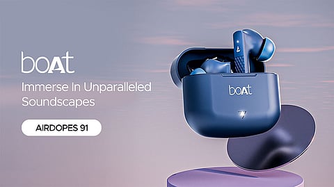 boAt Unveils Airdopes 91 TWS Earbuds, Priced at INR 999