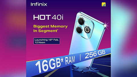 Infinix Hot 40i to Set New Standards with Largest Memory in its Segment