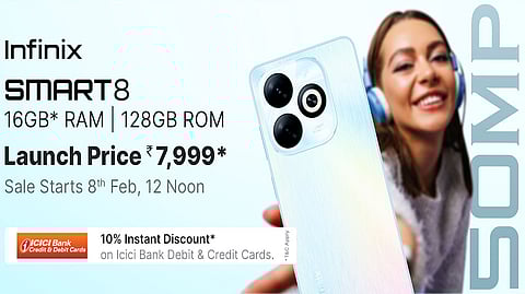 Infinix Launches New Smart 8 Variant with 8+128GB Storage