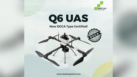 ideaForge's Q6 Quadcopter receives DGCA Type Certification