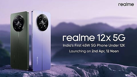 Realme 12x 5G Launching on 2nd April with 120Hz FHD+ Display