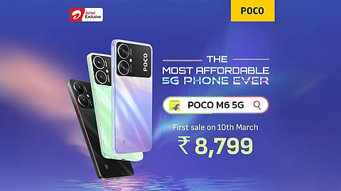 POCO and Airtel Collaborate to Introduce POCO M6 5G, Redefining Affordable 5G Experience in India