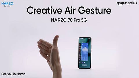 Realme Set to Introduce Air Gesture Feature in India with NARZO 70 Pro 5G