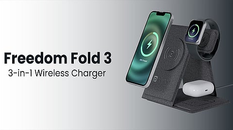Portronics Introduces Freedom Fold 3: Your Travel-Friendly 3-in-1 Wireless Charger