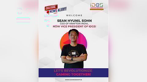 KRAFTON India's CEO Sean (Hyunil) Sohn Named Vice President of Indian Digital Gaming Society