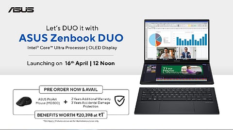 ASUS India Unveils Exclusive Pre-Booking Offers for Zenbook DUO OLED