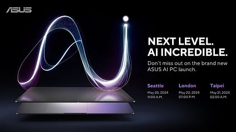 ASUS to Host 'Next Level. AI Incredible' Virtual Event to Launch AI PC