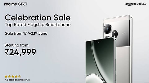 Realme GT 6T Achieves 4.5 Rating on Amazon