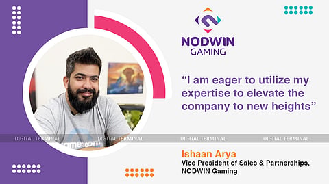 NODWIN Gaming Appoints Ishaan Arya as VP of Sales & Partnerships