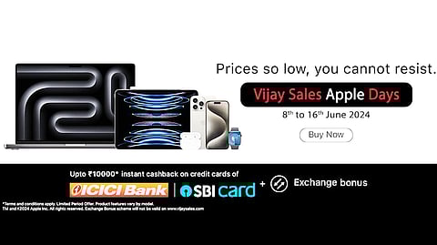 Vijay Sales Brings Apple Days Sale from 08th June!