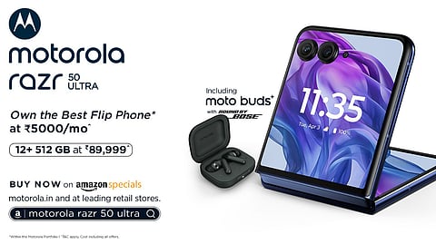 Motorola Razr 50 Goes on Sale at an Incredibly Effective Price of Just Rs. 89,999*