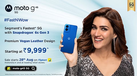 Motorola Launches moto g45 5G with Snapdragon 6s Gen 3 and Ultra-Premium Design