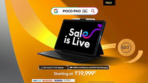 POCO Pad 5G Sale Begins, Available Exclusively on Flipkart