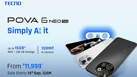 TECNO Unveils POVA 6 Neo with AI Features and 16GB RAM