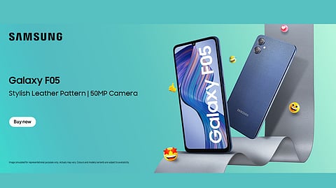 Samsung Introduces Galaxy F05 with Sleek Leather Pattern and 50 MP Dual Camera
