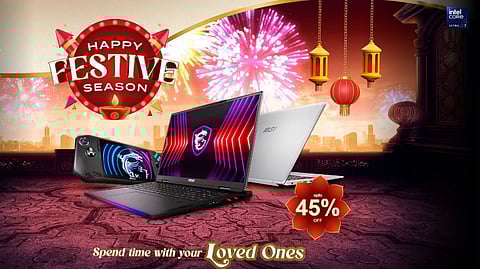 MSI Launches Biggest Sale of the Year with Discounts Up to 45% on Laptops for Festive Season