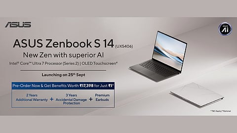 ASUS Launches Pre-Book for Zenbook S14 with Exclusive Offers