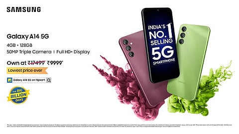 Samsung Galaxy A14 5G Slashes Prices to INR 9999 for Flipkart Big Billion Day Sale