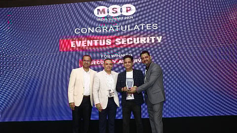 Eventus Security Wins IT Security as a Service Award at MSP India Summit 2024