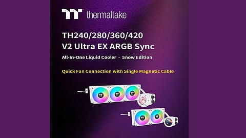 Thermaltake Expands Its Lineup with Snow Edition TH V2 Ultra EX ARGB Sync AIO Liquid Cooler