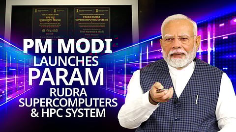 PM Modi Launches 3 PARAM Rudra Supercomputers