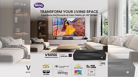 BenQ Launches New V5010i 4K Ultra Short Throw Laser Projector