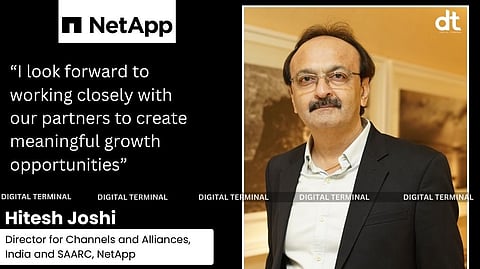 NetApp On boards Hitesh Joshi as Director for Channels and Alliances in India and SAARC
