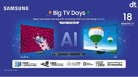 Samsung India Launches ‘Big TV Days’ with Exciting New Year Offers