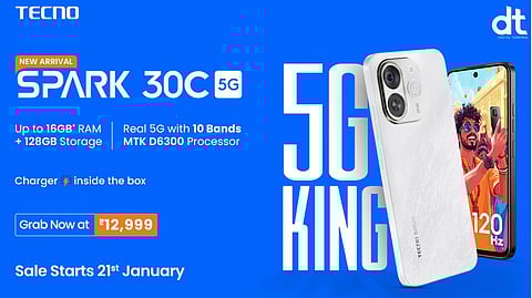 TECNO Launches SPARK 30C 8GB Variant at ₹12,999